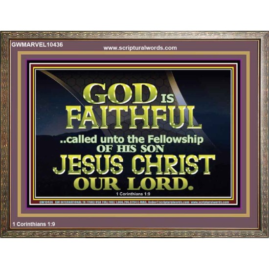 CALLED UNTO FELLOWSHIP WITH CHRIST JESUS  Scriptural Wall Art  GWMARVEL10436  