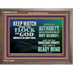 WATCH THE FLOCK OF GOD IN YOUR CARE  Scriptures Décor Wall Art  GWMARVEL10439  "36X31"