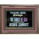 THANKING GOD ALWAYS OPENS GREATER DOOR  Scriptural Décor Wooden Frame  GWMARVEL10442  