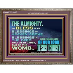DO YOU WANT BLESSINGS OF THE DEEP  Christian Quote Wooden Frame  GWMARVEL10463  "36X31"