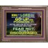 BE NOT DISCOURAGED GO UP AND POSSESS THE LAND  Bible Verse Wooden Frame  GWMARVEL10464  "36X31"