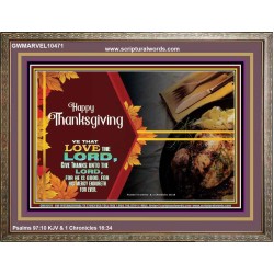 THE LORD IS GOOD HIS MERCY ENDURETH FOR EVER  Contemporary Christian Wall Art  GWMARVEL10471  "36X31"