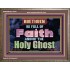 BE FULL OF FAITH AND THE SPIRIT OF THE LORD  Scriptural Wooden Frame Wooden Frame  GWMARVEL10479  "36X31"