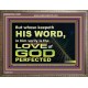 THOSE WHO KEEP THE WORD OF GOD ENJOY HIS GREAT LOVE  Bible Verses Wall Art  GWMARVEL10482  