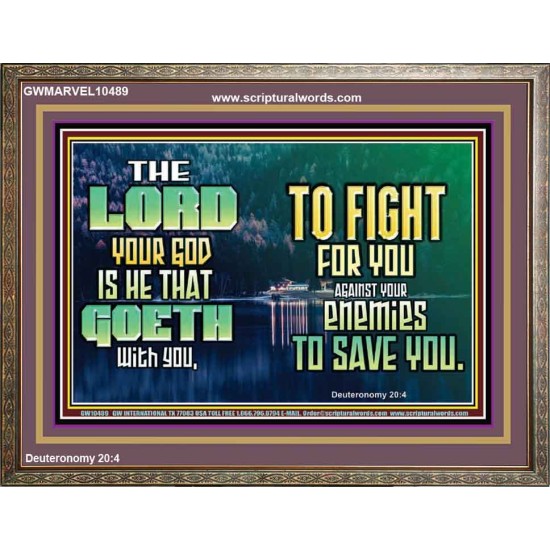 THE LORD IS WITH YOU TO SAVE YOU  Christian Wall Décor  GWMARVEL10489  