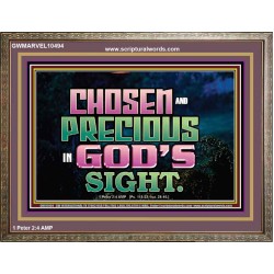CHOSEN AND PRECIOUS IN THE SIGHT OF GOD  Modern Christian Wall Décor Wooden Frame  GWMARVEL10494  "36X31"