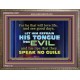 KEEP YOUR TONGUES FROM ALL EVIL  Bible Scriptures on Love Wooden Frame  GWMARVEL10497  