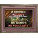 CROWN OF GLORY THAT FADETH NOT BE SOBER BE VIGILANT  Contemporary Christian Paintings Wooden Frame  GWMARVEL10501  
