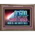 O GOD WHO HAS DONE GREAT THINGS  Scripture Art Wooden Frame  GWMARVEL10508  "36X31"