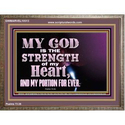 JEHOVAH THE STRENGTH OF MY HEART  Bible Verses Wall Art & Decor   GWMARVEL10513  "36X31"