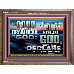 DRAW NEARER TO THE LIVING GOD  Bible Verses Wooden Frame  GWMARVEL10514  "36X31"