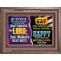 EAT THE LABOUR OF THINE HAND  Scriptural Wooden Frame Glass Wooden Frame  GWMARVEL10518  "36X31"