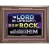 THE LORD IS UPRIGHT AND MY ROCK  Church Wooden Frame  GWMARVEL10535  "36X31"
