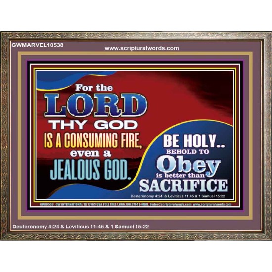 TO OBEY IS BETTER THAN SACRIFICE  Scripture Art Prints Wooden Frame  GWMARVEL10538  