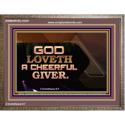 GOD LOVETH A CHEERFUL GIVER  Christian Paintings  GWMARVEL10541  "36X31"