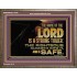 THE NAME OF THE LORD IS A STRONG TOWER  Contemporary Christian Wall Art  GWMARVEL10542  "36X31"