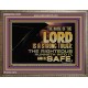 THE NAME OF THE LORD IS A STRONG TOWER  Contemporary Christian Wall Art  GWMARVEL10542  