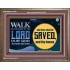 WALK IN THE NAME OF THE LORD JEHOVAH  Christian Art Wooden Frame  GWMARVEL10545  "36X31"