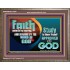 FAITH COMES BY HEARING THE WORD OF CHRIST  Christian Quote Wooden Frame  GWMARVEL10558  "36X31"