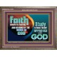 FAITH COMES BY HEARING THE WORD OF CHRIST  Christian Quote Wooden Frame  GWMARVEL10558  