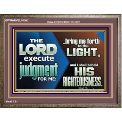 BRING ME FORTH TO THE LIGHT O LORD JEHOVAH  Scripture Art Prints Wooden Frame  GWMARVEL10563  "36X31"