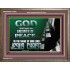 GOD SHALL GIVE YOU AN ANSWER OF PEACE  Christian Art Wooden Frame  GWMARVEL10569  "36X31"