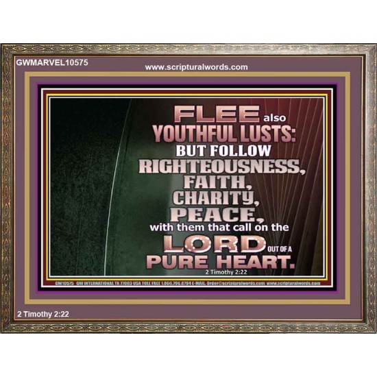 FOLLOW RIGHTEOUSNESS  Scriptural Wall Art  GWMARVEL10575  