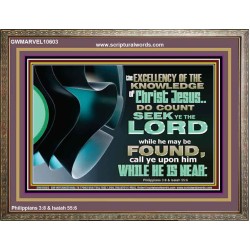 SEEK YE THE LORD WHILE HE MAY BE FOUND  Unique Scriptural ArtWork  GWMARVEL10603  "36X31"