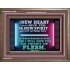 A NEW HEART ALSO WILL I GIVE YOU  Custom Wall Scriptural Art  GWMARVEL10608  "36X31"