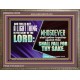 YOU WILL DEFEAT THOSE WHO ATTACK YOU  Custom Inspiration Scriptural Art Wooden Frame  GWMARVEL10615B  