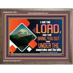 COME OUT FROM THE MOUNTAINS AND THE HILLS  Art & Décor Wooden Frame  GWMARVEL10621  "36X31"