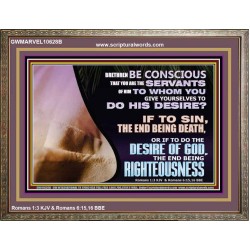 GIVE YOURSELF TO DO THE DESIRES OF GOD  Inspirational Bible Verses Wooden Frame  GWMARVEL10628B  "36X31"