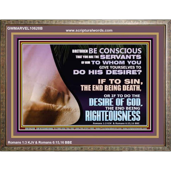 GIVE YOURSELF TO DO THE DESIRES OF GOD  Inspirational Bible Verses Wooden Frame  GWMARVEL10628B  