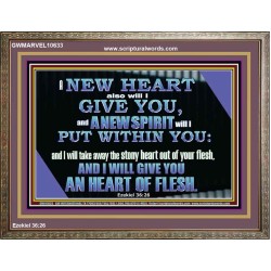 I WILL GIVE YOU A NEW HEART AND NEW SPIRIT  Bible Verse Wall Art  GWMARVEL10633  "36X31"