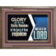 THE HEART OF THEM THAT SEEK THE LORD REJOICE  Righteous Living Christian Wooden Frame  GWMARVEL10657  