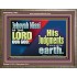 JEHOVAH NISSI IS THE LORD OUR GOD  Sanctuary Wall Wooden Frame  GWMARVEL10661  "36X31"