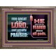 THE LORD IS TO BE FEARED ABOVE ALL GODS  Righteous Living Christian Wooden Frame  GWMARVEL10666  