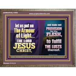 THE ARMOUR OF LIGHT OUR LORD JESUS CHRIST  Ultimate Inspirational Wall Art Wooden Frame  GWMARVEL10689  "36X31"
