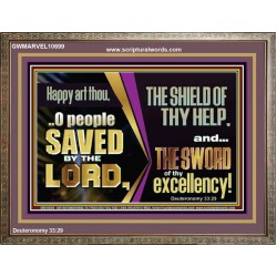 O PEOPLE SAVED BY THE LORD  Children Room Wall Wooden Frame  GWMARVEL10699  "36X31"