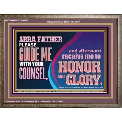 ABBA FATHER PLEASE GUIDE US WITH YOUR COUNSEL  Ultimate Inspirational Wall Art  Wooden Frame  GWMARVEL10701  