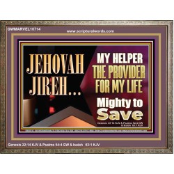 JEHOVAHJIREH THE PROVIDER FOR OUR LIVES  Righteous Living Christian Wooden Frame  GWMARVEL10714  "36X31"