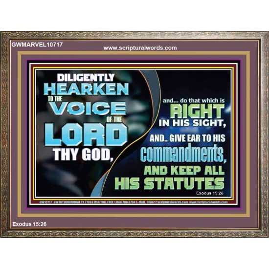 DILIGENTLY HEARKEN TO THE VOICE OF THE LORD THY GOD  Children Room  GWMARVEL10717  