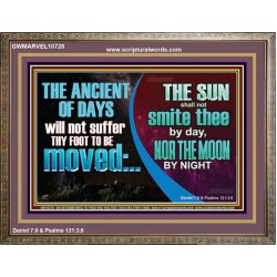 THE ANCIENT OF DAYS WILL NOT SUFFER THY FOOT TO BE MOVED  Scripture Wall Art  GWMARVEL10728  "36X31"