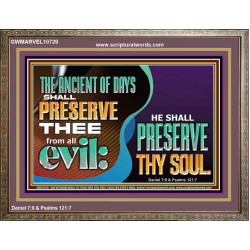 THE ANCIENT OF DAYS SHALL PRESERVE THEE FROM ALL EVIL  Scriptures Wall Art  GWMARVEL10729  "36X31"