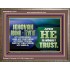 JEHOVAI ADONAI - TZVA'OT OUR GOODNESS FORTRESS HIGH TOWER DELIVERER AND SHIELD  Christian Quote Wooden Frame  GWMARVEL10754  "36X31"