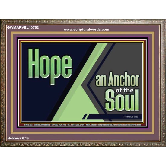 HOPE AN ANCHOR OF THE SOUL  Christian Paintings  GWMARVEL10762  