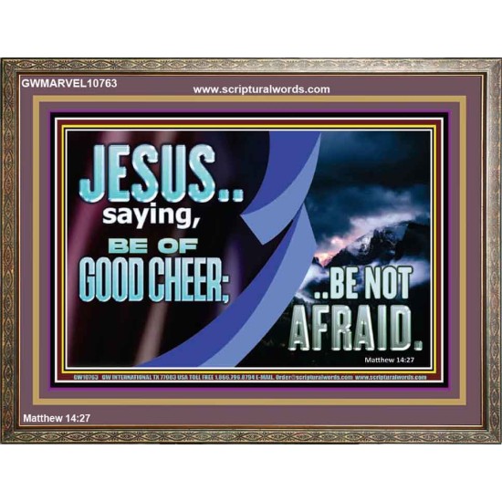 BE OF GOOD CHEER BE NOT AFRAID  Contemporary Christian Wall Art  GWMARVEL10763  