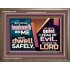 WHOSO HEARKENETH UNTO THE LORD SHALL DWELL SAFELY  Christian Artwork  GWMARVEL10767  "36X31"