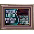 THE FEAR OF THE LORD IS A FOUNTAIN OF LIFE TO DEPART FROM THE SNARES OF DEATH  Scriptural Wooden Frame Wooden Frame  GWMARVEL10770  "36X31"