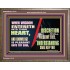 KNOWLEDGE IS PLEASANT UNTO THY SOUL UNDERSTANDING SHALL KEEP THEE  Bible Verse Wooden Frame  GWMARVEL10772  "36X31"